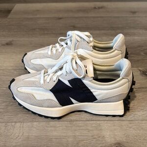 New Balance Cream and Black Sneakers